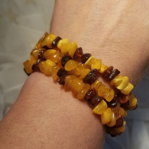 VTG Raw Butterscotch Rootbeer Amber Necklace - Picture 8 of 8